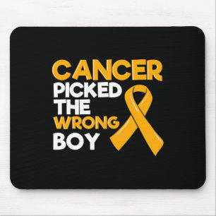 Tapis De Souris Ruban de cancer de l'enfance garçon Tumeur pédiatr