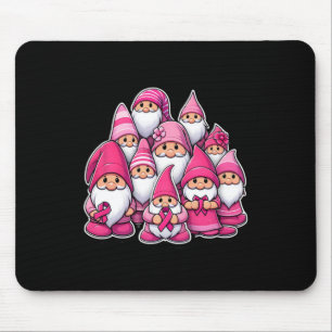 Tapis De Souris Ruban de sensibilisation au cancer du sein Gnomes