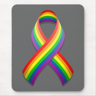 Tapis De Souris Ruban Mousepad de conscience d'arc-en-ciel