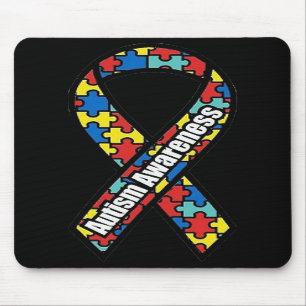 Tapis De Souris Ruban Mousepad de sensibilisation sur l'autisme