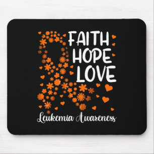 Tapis De Souris Ruban Sang Cancer Faith Hope Love Leukemia Awar
