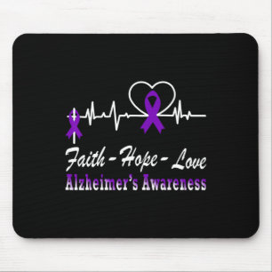 Tapis De Souris Ruban Violet de Sensibilisation La Fin de Heimer 