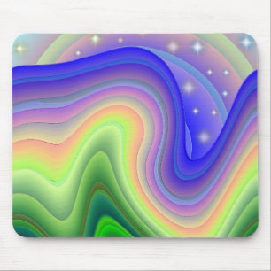 Tapis De Souris Rubans d'arc-en-ciel