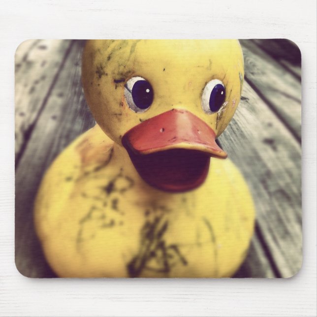Tapis De Souris Rubber Jaune Ducky a besoin d'un bain ! (Devant)