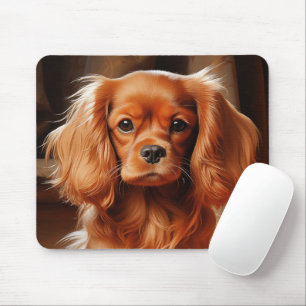 Tapis De Souris Ruby Cavalier King Charles Spaniel