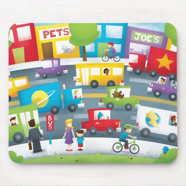 Tapis De Souris Rue de ville (Devant)