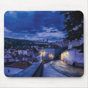 Tapis De Souris Rue du soir à Prague