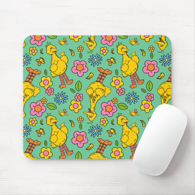 Tapis De Souris Rue Sésame | Big Bird & Little Bird Motif (Avec souris)