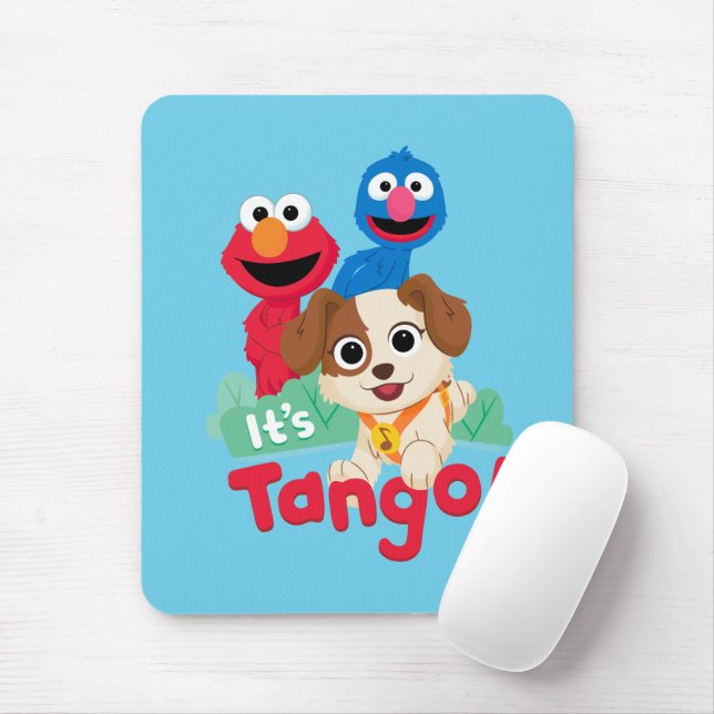 Tapis De Souris Rue Sésame | C'est Tango avec Elmo & Grover (Avec souris)