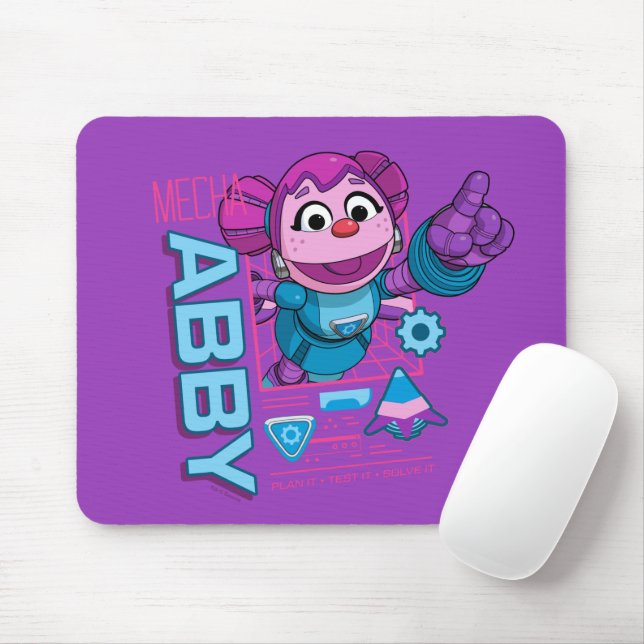 Tapis De Souris Rue Sésame | Mécaniciens Abby Cadabby (Avec souris)