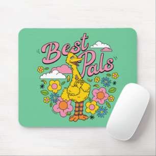 Tapis De Souris Rue Sésame Meilleurs potes d'oiseaux jaunes