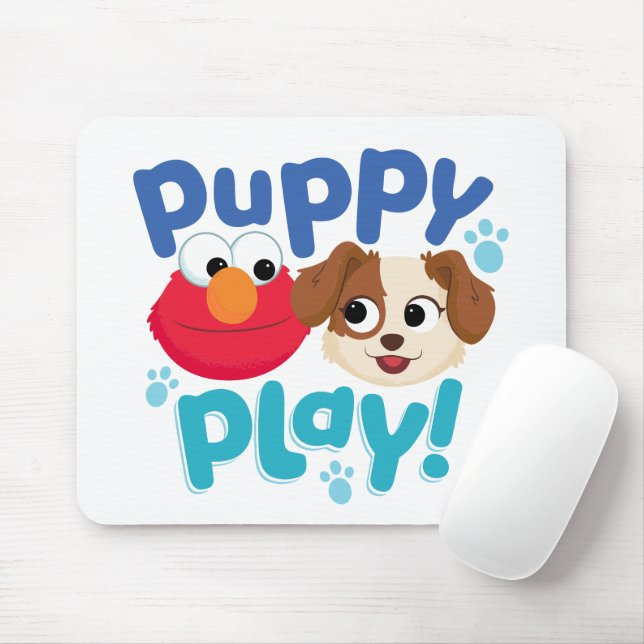 Tapis De Souris Rue Sésame | Puppy Play Elmo & Tango (Avec souris)
