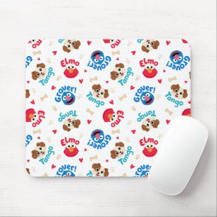 Tapis De Souris Rue Sésame   Tango, Elmo et Motif Grover