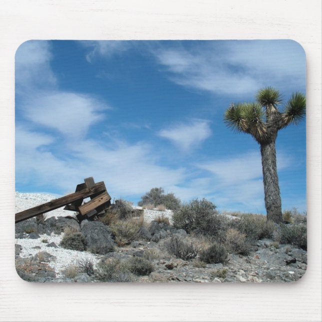 Tapis De Souris Ruines de la mine Talc avec Joshua Tree (Devant)