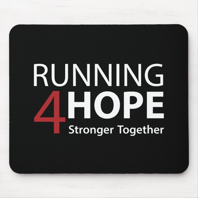 Tapis De Souris Running4Hope Black (Devant)