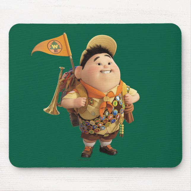 Tapis De Souris Russell souriant - le film Disney Pixar UP (Devant)