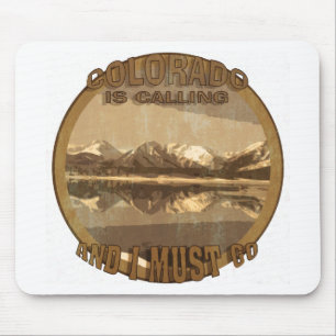 Tapis De Souris Rustic Colorado appelle et je dois y aller