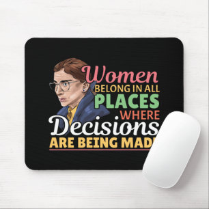 Tapis De Souris Ruth Bader Ginsburg Féministe Avocate Juge