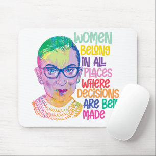 Tapis De Souris Ruth Bader Ginsburg Femmes Dans Tous Les Endroits