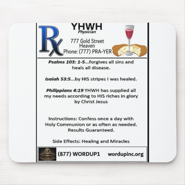Tapis De Souris Rx-YHWH (Devant)