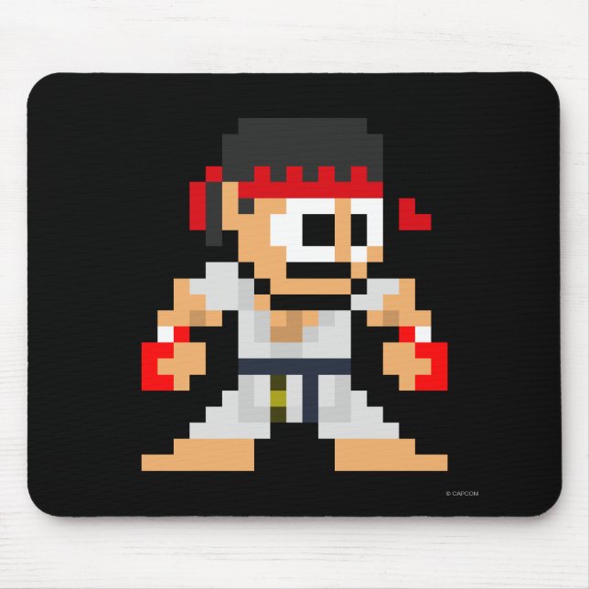 Tapis De Souris Ryu à 8 bits (Devant)
