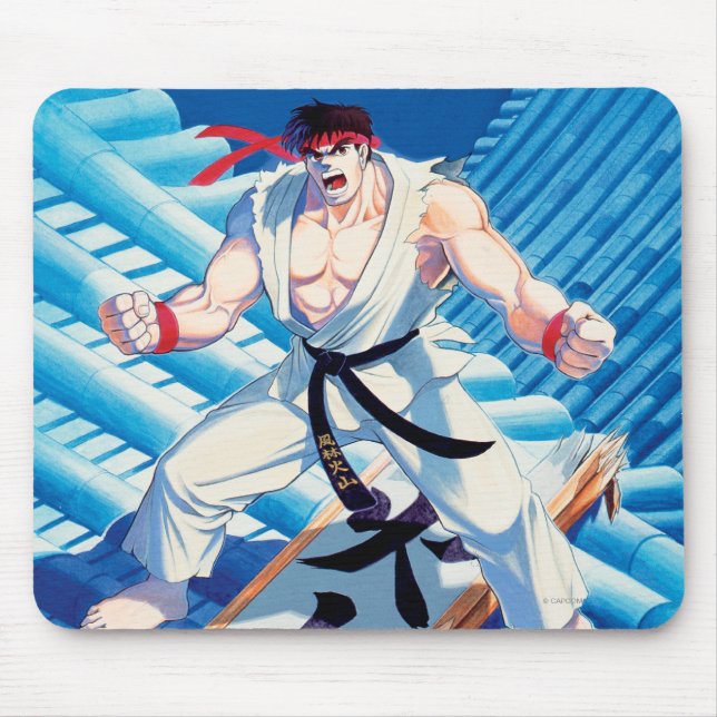 Tapis De Souris Ryu sur le toit (Devant)