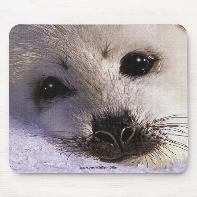 Tapis De Souris S.O.S. SAUVER NOTRE HARP SEALS Faune Mousepad (Devant)