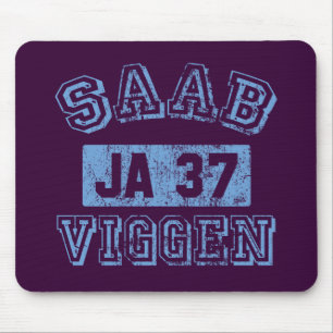 Tapis De Souris Saab Viggen - BLEU