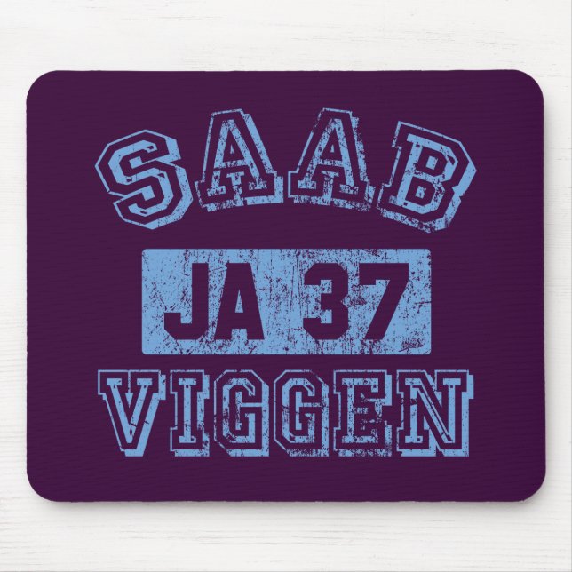 Tapis De Souris Saab Viggen - BLEU (Devant)