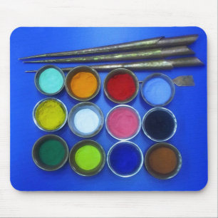 Tapis De Souris sable coloré pour construire un mandala bouddhist