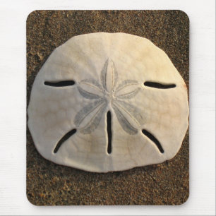 Tapis De Souris Sable Dollar Mer Coquille Plage de sable Mousepad