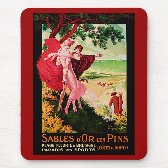 Tapis De Souris Sables d'Or Les Pins (Devant)