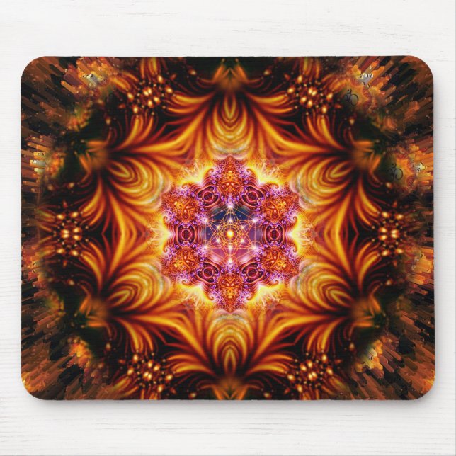 Tapis de souris sacré de mandala de la géométrie (Devant)