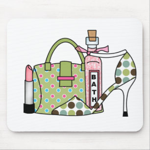 Tapis De Souris Sacs et chaussures deux de filles