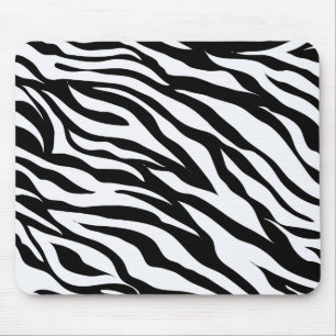 Tapis De Souris Safari noir et blanc Thème Zebra Poster de animal