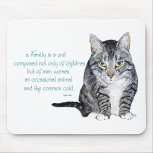 Tapis De Souris Sagesse Féline - Dynamique Familiale