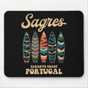 Tapis De Souris Sagres côte de l'Algarve Portugal Planche de surf