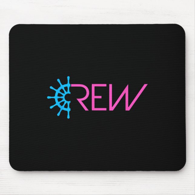 Tapis De Souris Sailing Crew Sailing Team Ship Steering Wheel Text (Devant)