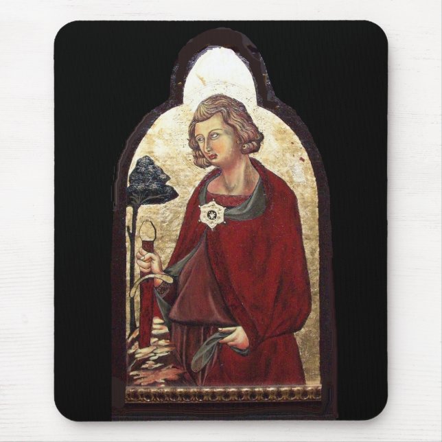 TAPIS DE SOURIS SAINT GALGANO / LÉGENDE DE L'ÉPÉE DANS LE ROCHER (Devant)