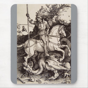 Tapis De Souris Saint George et le Dragon par Durer