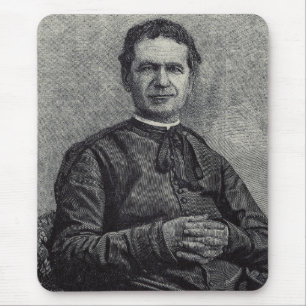 Tapis De Souris Saint Jean Bosco Patron de la Jeunesse Art Catholi