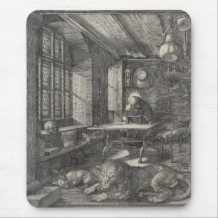 Tapis De Souris Saint Jérôme dans son étude par Albrecht Durer