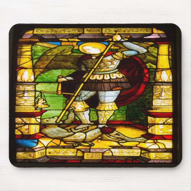 Tapis De Souris Saint Michael nous protège (Devant)