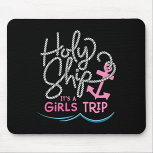 Tapis De Souris Saint Navire Girls Voyage Chemise Fun Croisière Va