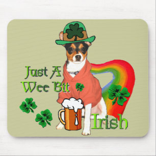 Tapis De Souris Saint Patrick's Day Rat Terrier