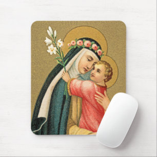 Tapis De Souris Saint Rose de Lima et le Christ Enfant (M 023)