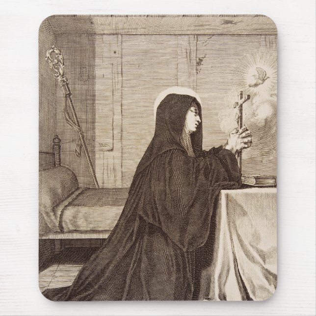 Tapis De Souris Saint Scholastica Patroness of school (Devant)