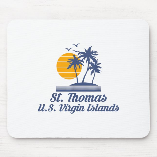 Tapis De Souris Saint Thomas Us Virgin Islands Plage Caraïbes (Devant)
