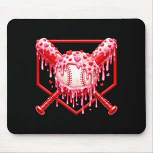 Tapis De Souris Saint-Valentin Baseball Garçons Crème Glacée Dégou
