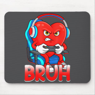 Tapis De Souris Saint-Valentin Cœur de gamer Vidéo Jeux Garçons